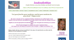 Desktop Screenshot of londondietitian.com